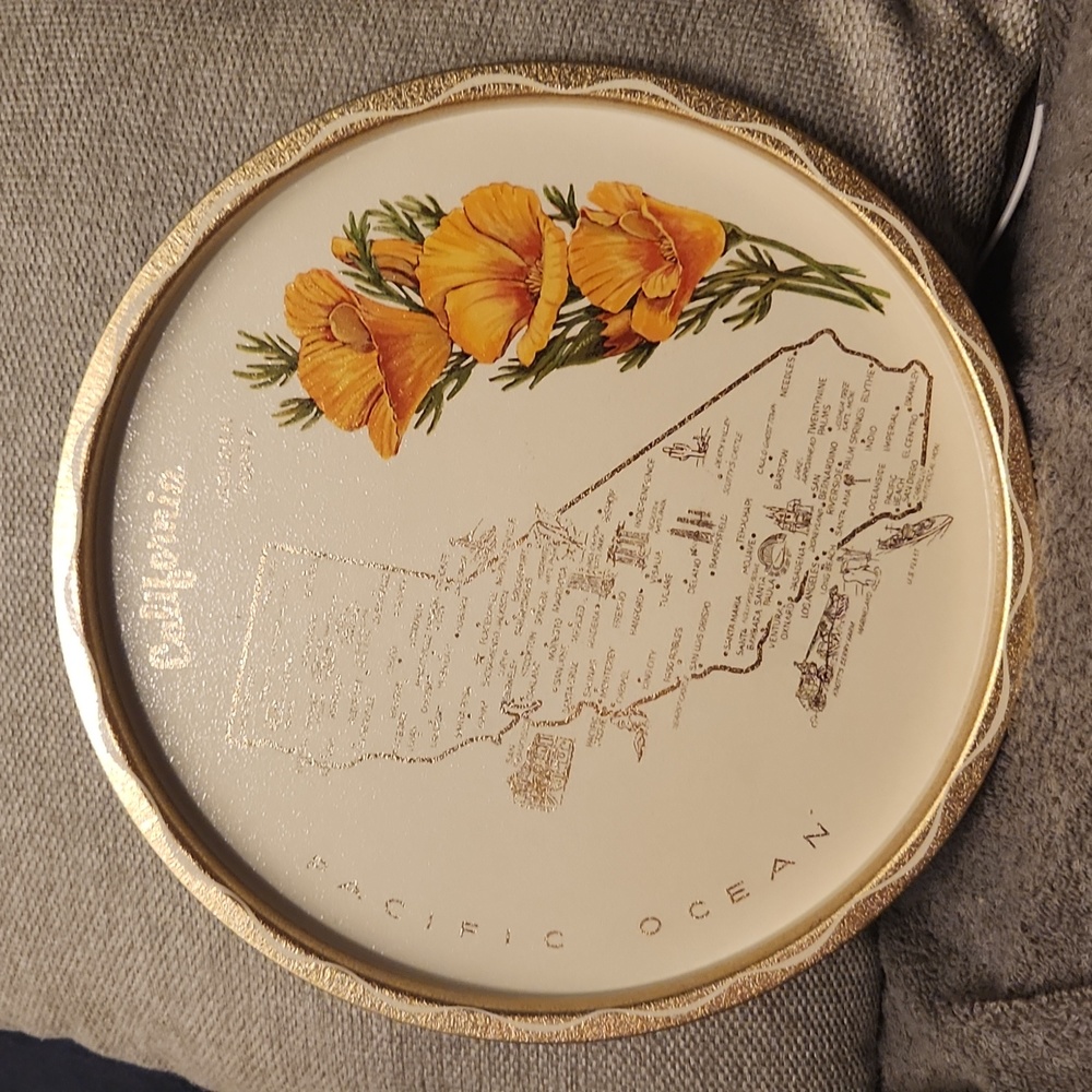 California vintage souvenir tin tray - Picture 2 of 10